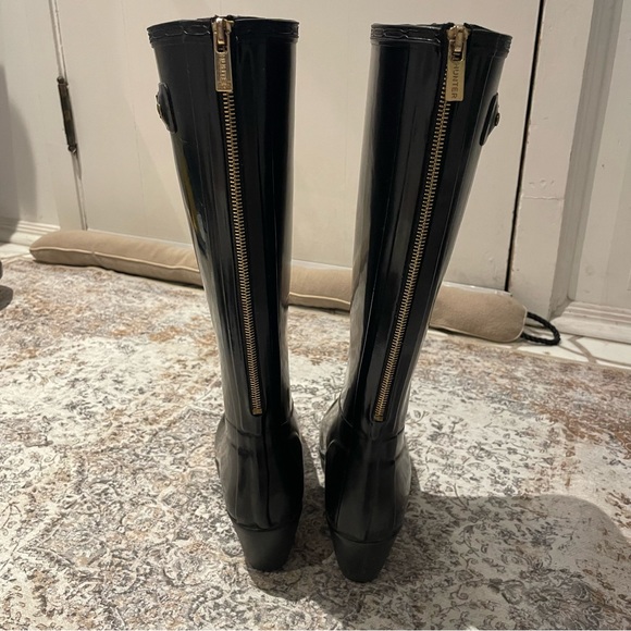 Hunter moss wedge heeled boots - Picture 6 of 11